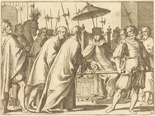 Margaret of Austria Being Carried in a Chaise