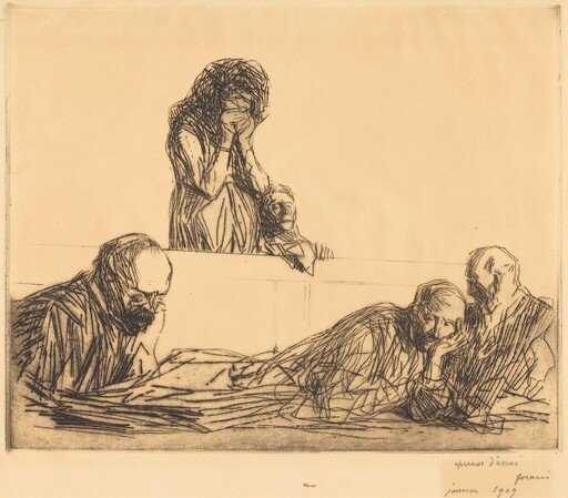 Fille-mère (1ère planche) (Unwed Mother) (first plate)