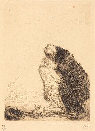 Le retour de l'enfant prodigue (3e planche) (The Return of the Prodigal Son) (third plate)