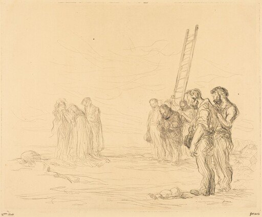 Le calvaire (1ère planche) (Calvary) (first plate)