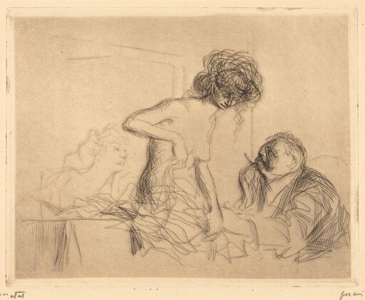 En cabinet particulier (1ère planche) (In a Private Room) (first plate)