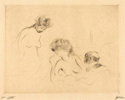 En cabinet particulier (3e planche) (In a Private Room) (third plate)