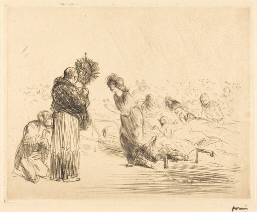 The Miracle before the Blessed Sacrament (fourth plate)