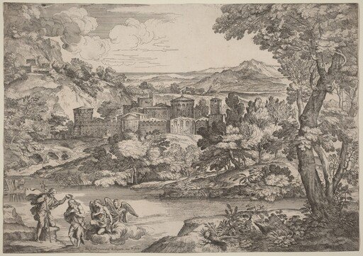 The Baptism of Christ, Set in a Mountainous Landscape