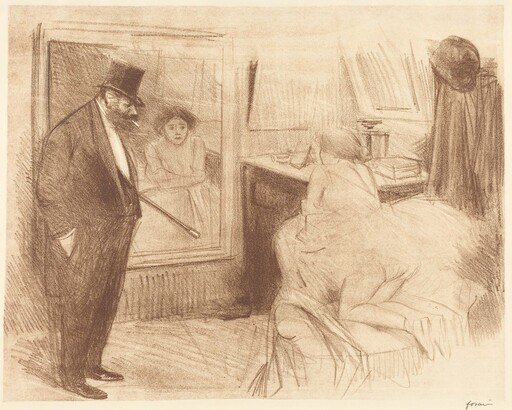 La loge de la danseuse (2e planche) (The Dancer's Dressing Room) (second plate)