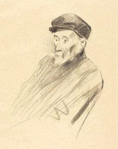 Portrait de Renoir (3e planche) (Portrait of Renoir) (third plate)