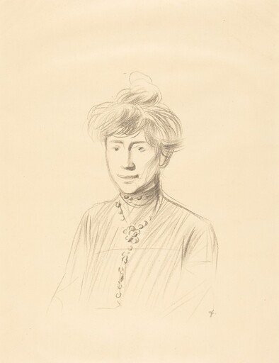 Etude de femme, en buste de face (Study of a Woman, Half-Length Facing Front)