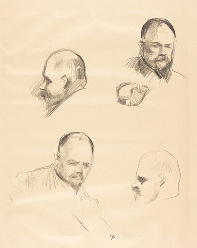 Ambroise Vollard, quatre esquisses (Ambroise Vollard, four sketches)