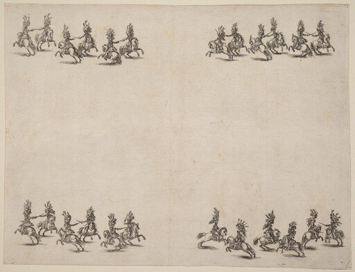 Cavaliers Fighting with Swords
