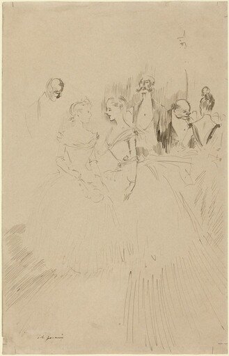 At an Evening Party
