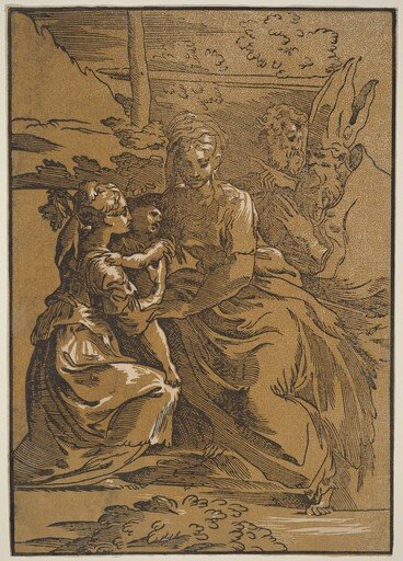 The Holy Family with Two Saints