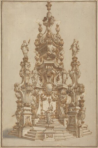 Magnificent Catafalque for a Deceased Noble