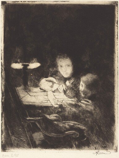 By the Lamp (Sous la Lampe)