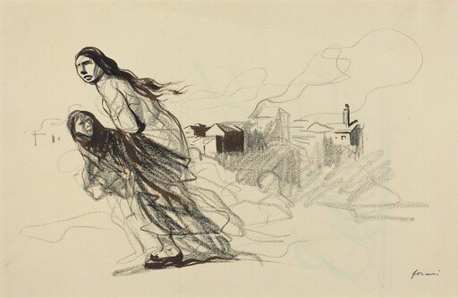a) After Douai (recto); b) Untitled (verso)