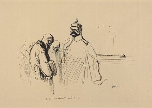 a) Si ils avaient vaincu (recto); b) Sketch of Si ils avaient vaincu (verso)