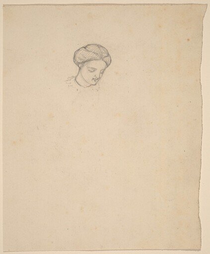 Study of a Girl's Head