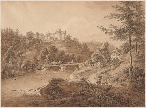 Rauenstein Castle Seen from the River's Edge