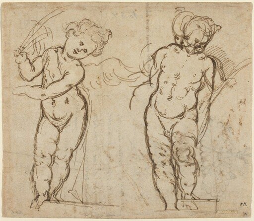 Two Standing Putti [recto]