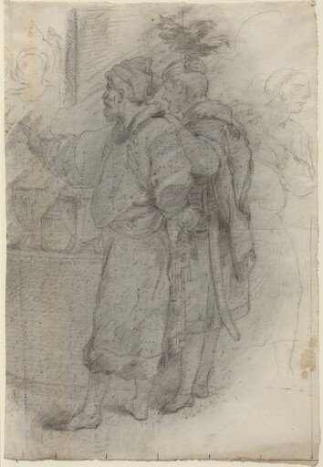 Two Standing Courtiers