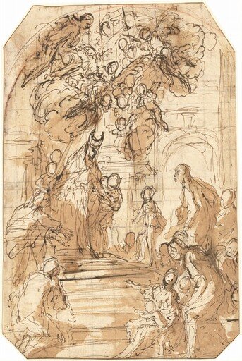 Presentation of the Virgin in the Temple [recto]