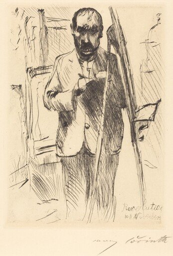 Selbstbildnis an der Staffelei (Self-Portrait with Easel)