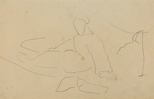 Figure Seated on the Ground [recto]