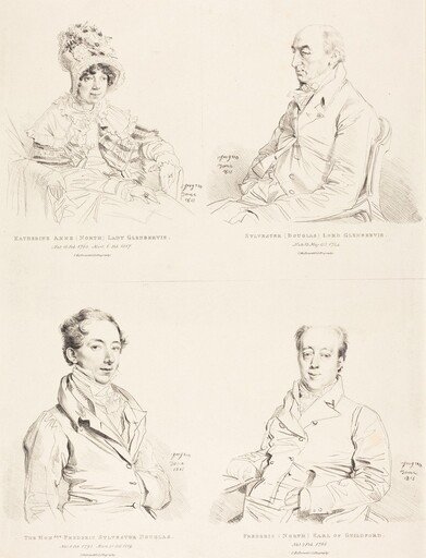 Sylvester (Douglas) Lord Glenbervie; Katherine Anne (North) Glenbervie; Frederic (North) Earl of Guilford; Frederic Sylvester Douglas