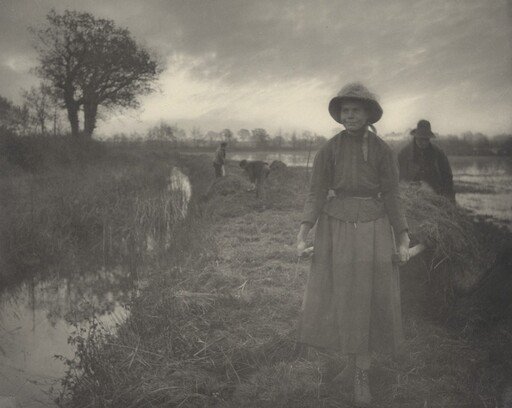 Poling the Marsh Hay