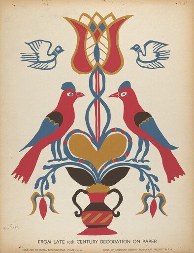 Plate 15: From the Portfolio "Folk Art of Rural Pennsylvania"