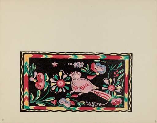 Plate 44: Painted Chest Designs: From Portfolio "Spanish Colonial Designs of New Mexico"