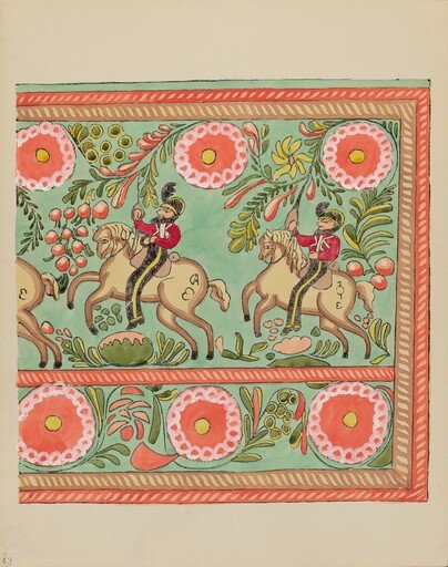 Plate 43: Painted Chest Design: From Portfolio "Spanish Colonial Designs of New Mexico"