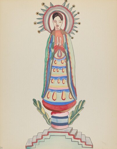 Plate 34: Our Lady of Light: From Portfolio "Spanish Colonial Designs of New Mexico