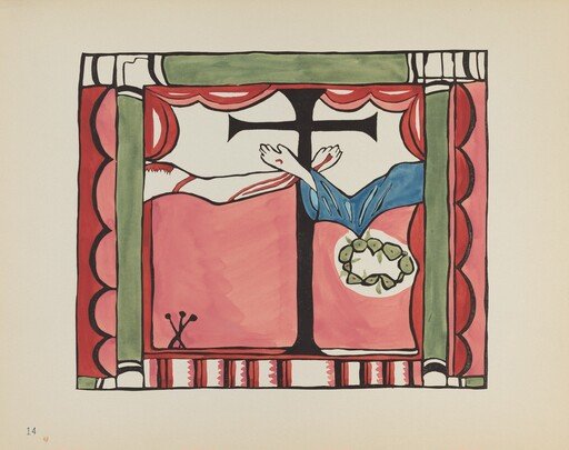 Plate 14: Main Altarpiece, Chimayo: From Portfolio "Spanish Colonial Designs of New Mexico"