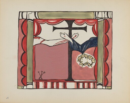 Plate 14: Main Altarpiece, Chimayo: From Portfolio "Spanish Colonial Designs of New Mexico"