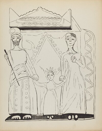 Plate 28: The Holy Family: From Portfolio "Spanish Colonial Designs of New Mexico"