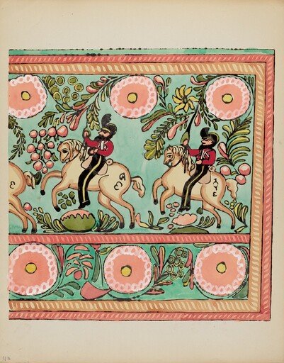Plate 43: Painted Chest Design: From Portfolio "Spanish Colonial Designs of New Mexico"