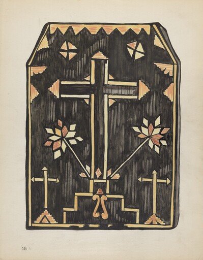 Plate 46: Straw Applique Design: From Portfolio "Spanish Colonial Designs of New Mexico"
