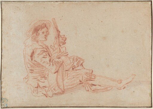 Seated Guitarist [recto]