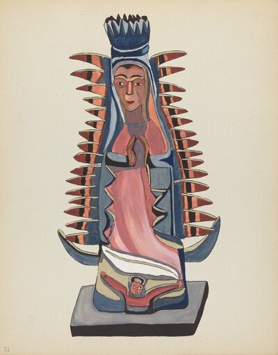 Plate 31: Our Lady of Guadalupe: From Portfolio "Spanish Colonial Designs of New Mexico"