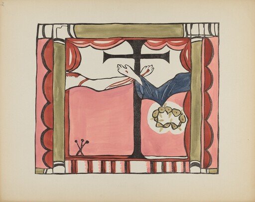 Plate 14: Main Altarpiece, Chimayo: From Portfolio "Spanish Colonial Designs of New Mexico"