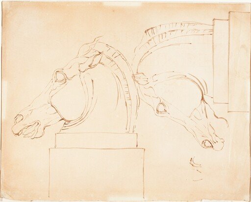 The Horse of Selene from the Elgin Marbles [recto]