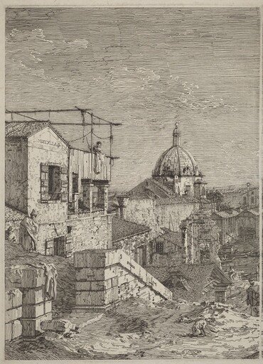 The House with the Inscription [left]