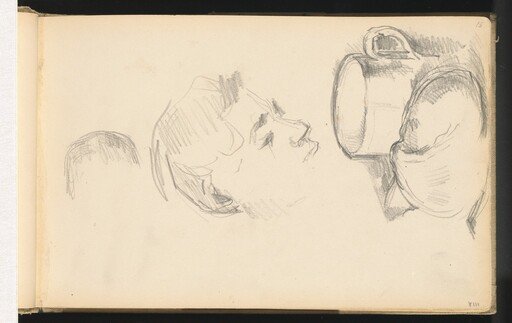 A Head, a Cup, and a Bread Roll
