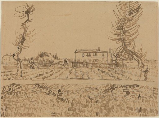 Ploughman in the Fields near Arles