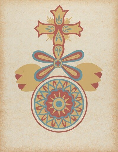 Santa Barbara Mission Doorway Design from the portfolio "Decorative Art of Spanish California"