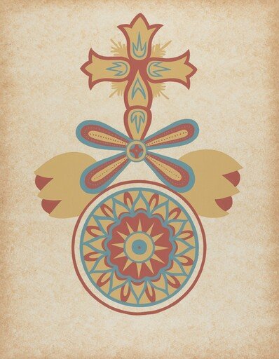 Santa Barbara Mission Doorway Design from the portfolio "Decorative Art of Spanish California"