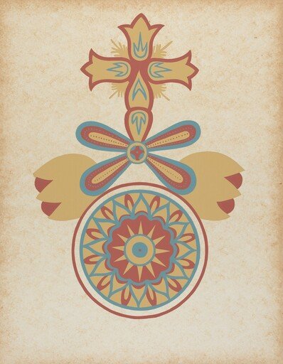 Santa Barbara Mission Doorway Design from the portfolio "Decorative Art of Spanish California"