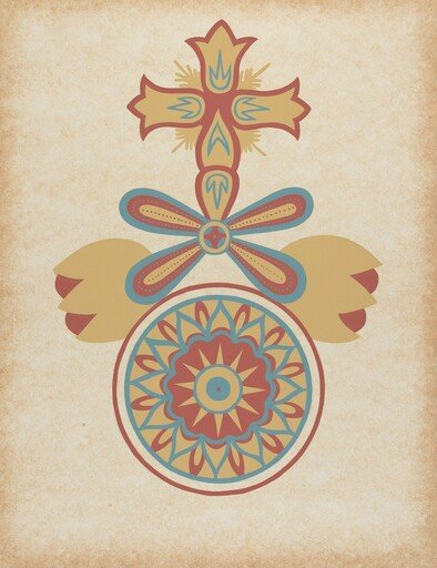 Santa Barbara Mission Doorway Design from the portfolio "Decorative Art of Spanish California"