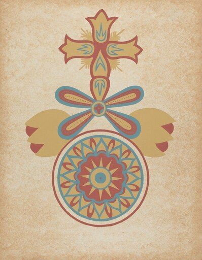 Santa Barbara Mission Doorway Design from the portfolio "Decorative Art of Spanish California"