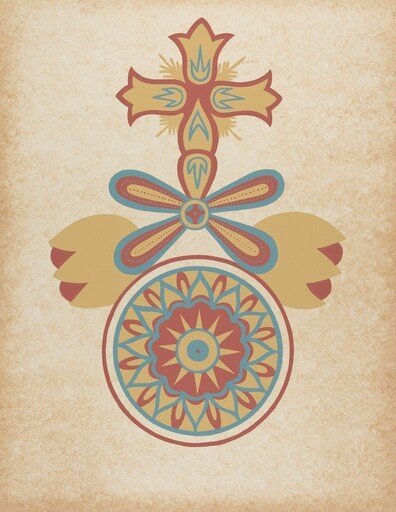 Santa Barbara Mission Doorway Design from the portfolio "Decorative Art of Spanish California"